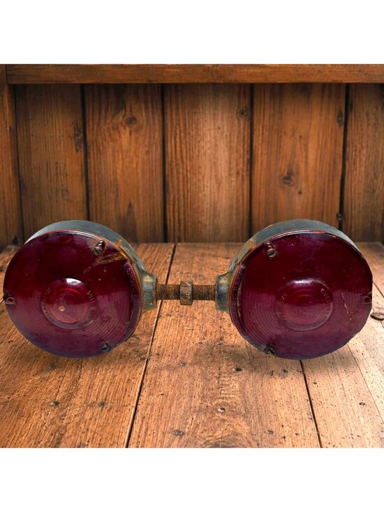 Signal-Stat Other - Rusty Salvage Vintage Signal-Stat Dual Tail/Stop Lights with Adjustable Mounting